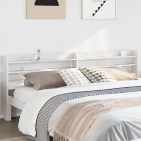 Headboard White Solid Pine Wood 78.7 in wide Headboard