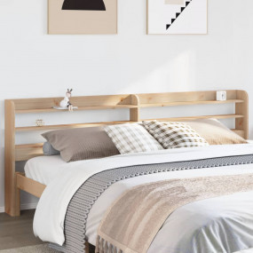 Headboard Natural wood Solid Pine Wood Double Headboard