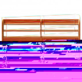 Headboard Wax brown Solid pine wood 53 in width Headboa...