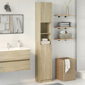 Bathroom Cabinet Sonoma oak Engineered wood Medium