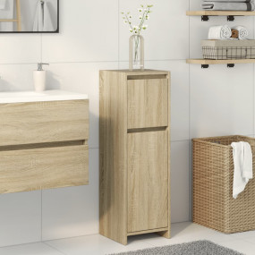 Bathroom Cabinet Sonoma Oak Engineered Wood Medium