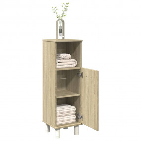 Bathroom Cabinet Sonoma oak Engineered wood Slim and co...