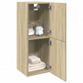 Bathroom Cabinet Sonoma oak Engineered Wood Bathroom Ca...