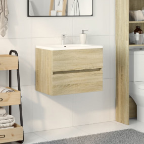 Sink Cabinet Sonoma oak Engineered wood Compact Sink Ca...