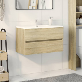 Sink Cabinet Sonoma Oak Engineered Wood Medium Sink Cab...