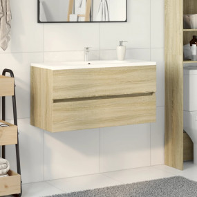 Sink Cabinet Sonoma oak Engineered wood Medium Sink Cab...