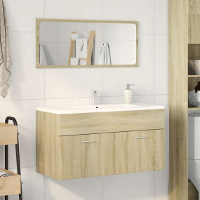 Bathroom Cabinet Sonoma Oak Engineered wood 35.4 x 15.2...
