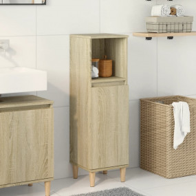 Bathroom Cabinet Sonoma oak Engineered wood 11.8x11.8x3...