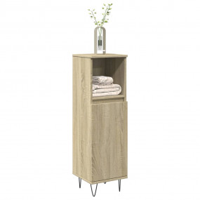 Bathroom Cabinet Sonoma oak Engineered wood, iron Slim