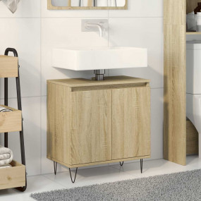 Bathroom Cabinet Sonoma oak Engineered wood Medium