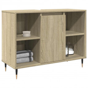 Bathroom Cabinet Sonoma Oak Engineered wood, iron Mediu...