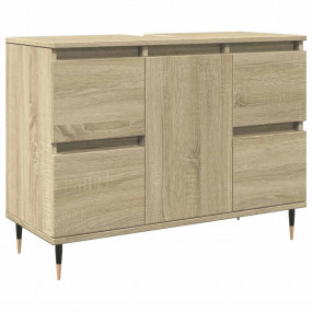 Bathroom Cabinet Sonoma oak Engineered wood, iron Mediu...