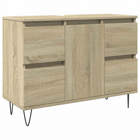 Bathroom Cabinet Sonoma Oak Engineered wood, iron