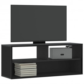 TV Cabinet Black Engineered wood, metal Medium TV Cabin...