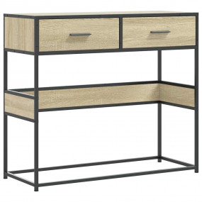 Console Table Sonoma Oak Engineered Wood 35.4 x 13.8 x ...