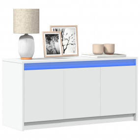 TV Cabinet White Engineered Wood Medium TV Cabinet Rect...