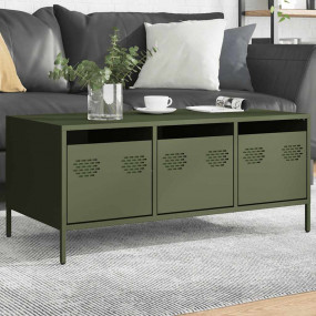 Coffee Table Olive Green Cold-rolled steel Medium Adjus...