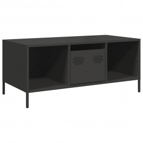 Coffee Table Black Cold-rolled Steel Medium Coffee Tabl...
