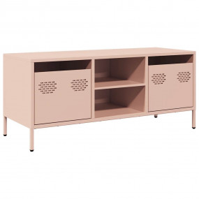 TV Cabinet Pink Cold-rolled steel Adjustable Feet TV Ca...