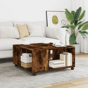 Coffee Table Smoked Oak Engineered Wood Medium Coffee T...
