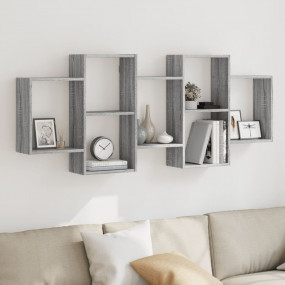 Wall Shelf Grey Sonoma Engineered wood 62.6x7.1x25.6 in