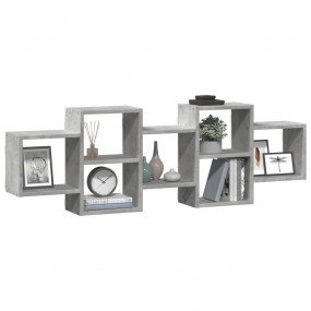 Wall Shelf Concrete gray Engineered wood 50.8x7.1x16.5 ...