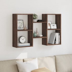 Wall Shelf Brown oak Engineered wood Medium Floating Sh...