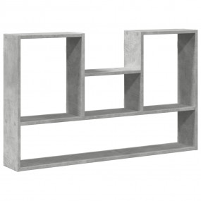 Wall Shelf Concrete gray Engineered wood 39.0x5.9x23.6 ...