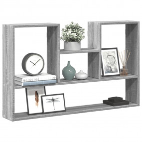 Wall Shelf Grey Sonoma Engineered Wood Standard Wall Sh...