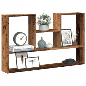 Wall Shelf Old Wood Engineered Wood 39.0 in x 5.9 in x ...