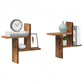 Wall Shelf Old wood Engineered wood 15.0 x 4.7 x 15.0 i...