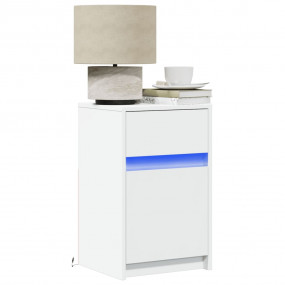 Bedside Cabinet White Engineered wood Bedside Cabinet R...