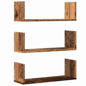 Wall Shelf Old Wood Engineered wood Medium Floating She...