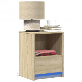 Bedside Cabinet Sonoma oak Engineered wood Medium Night...
