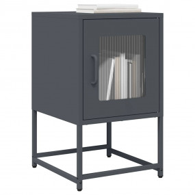 Bedside Cabinet Anthracite Cold-rolled Steel Medium