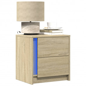 Bedside Cabinet Sonoma Oak Engineered wood Compact