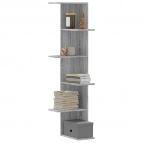 Wall Corner Shelf Grey Sonoma Engineered wood Large