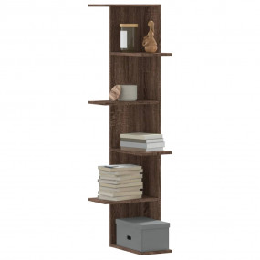Wall Corner Shelf Brown Oak Engineered wood Medium Wall...