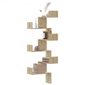 Wall Corner Shelf Sonoma Oak Engineered Wood Medium
