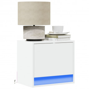 Wall-mounted Bedside Cabinet White Engineered wood Smal...