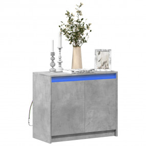 Sideboard Concrete Grey Engineered Wood Medium Sideboar...