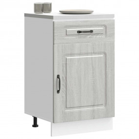 Kitchen Base Cabinet Grey Sonoma Engineered Wood
