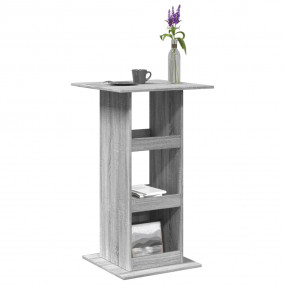 Bar Table Grey Sonoma Engineered Wood Tall Bar Table Sq...