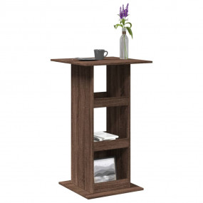 Bar Table Brown Oak Engineered Wood Compact Bar Table S...