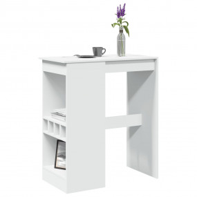 Bar Table White Engineered wood Tall Bar Table Rectangu...