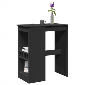 Bar Table Black Engineered wood 35.4 x 18.7 x 40.7 in B...