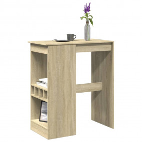 Bar Table Sonoma oak Engineered wood Tall Bar Table Rec...