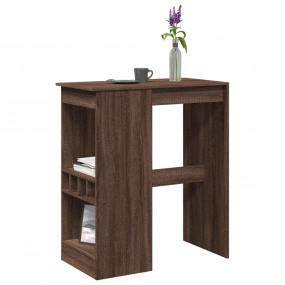 Bar Table Brown oak Engineered wood Tall Bar Table Rect...