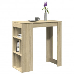 Bar Table Sonoma Oak Engineered Wood Tall Bar Table Rec...