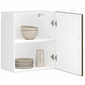 Kitchen Wall Cabinet Set of 2 Brown oak Engineered wood